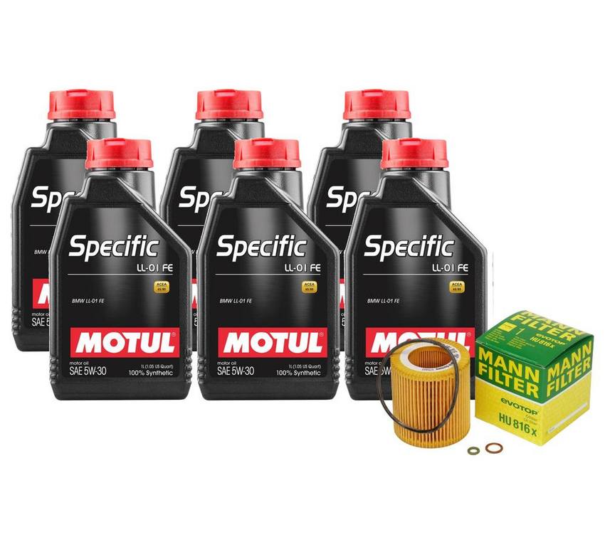 BMW Engine Oil Change Kit - Motul 11427953129 (5W30) (SPECIFIC LL-01 FE)